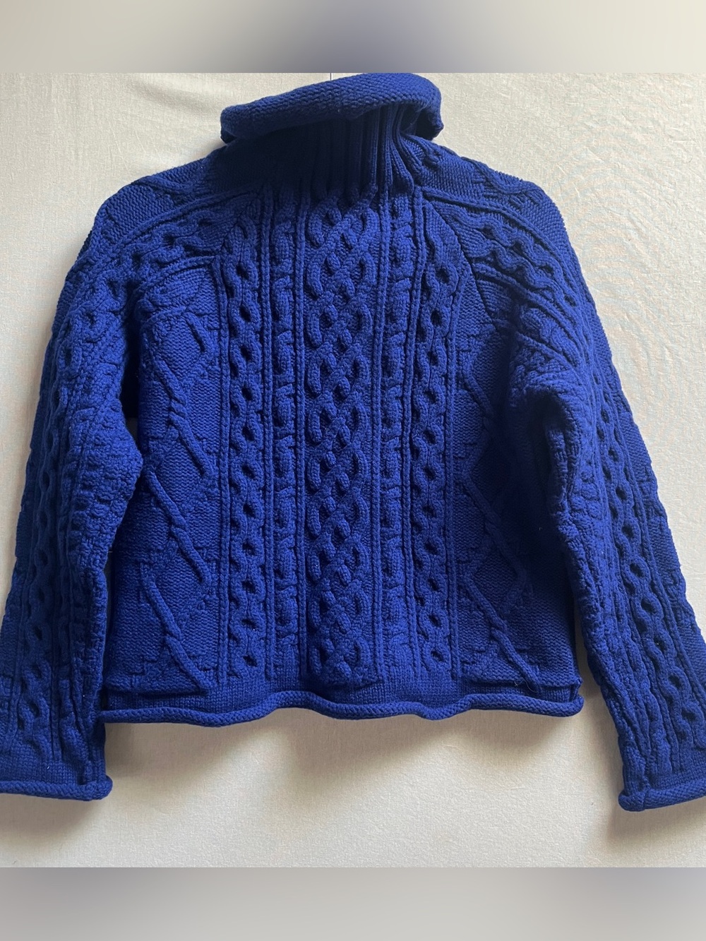 Maison Margiela 100% Wool Cable-Knit Turtleneck Sweater M - Picture 7 of 8
